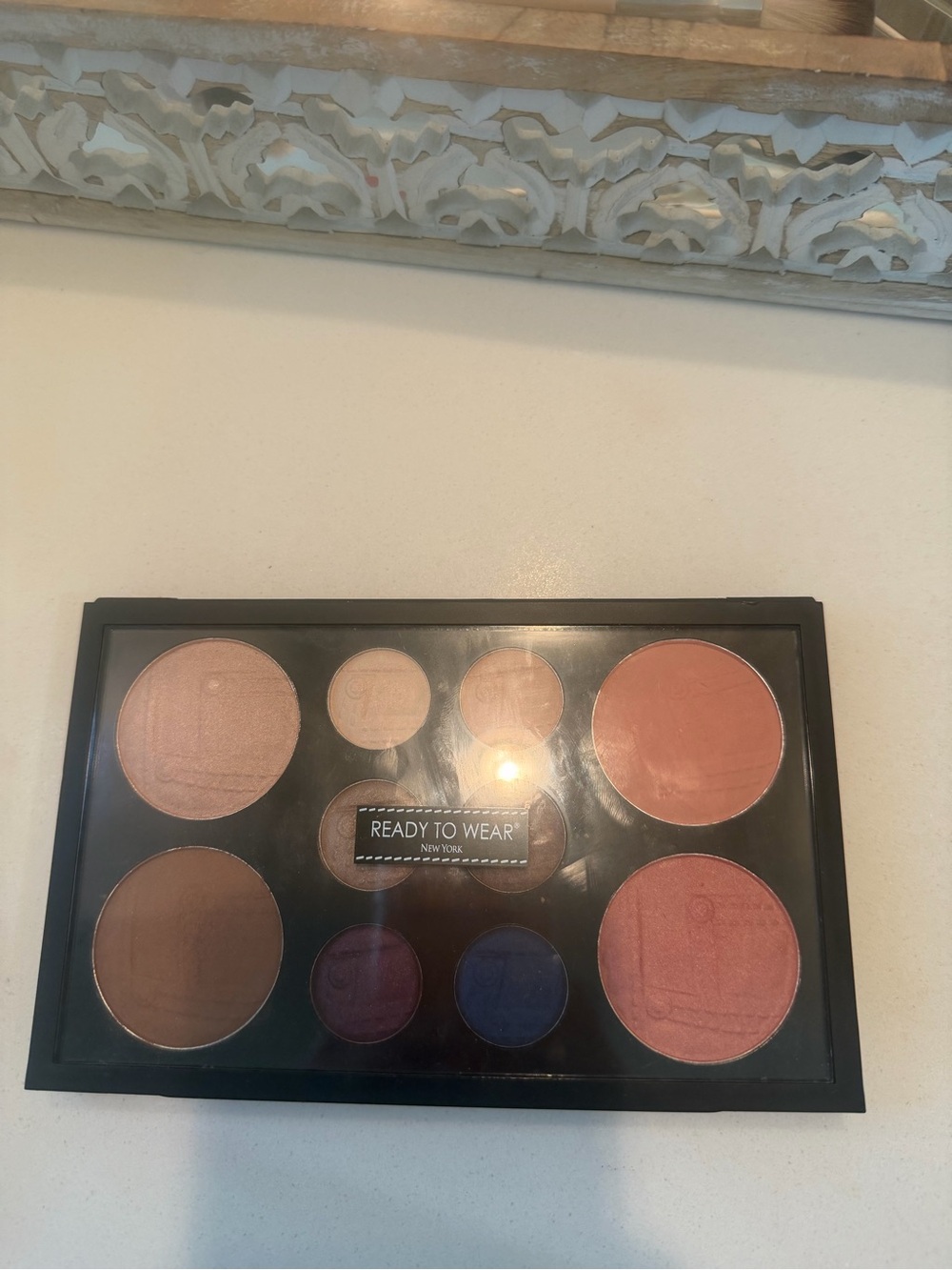 Women’s Eyeshadow & Face Palette — Pink, Peach, Brown & Blue Shades MSRP $80